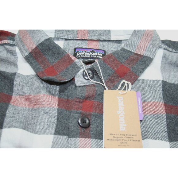 Patagonia Fjord Flannel Shirt Mens L NWT Forage Ink Black 42400 Gorpcore Outdoor - Picture 3 of 8
